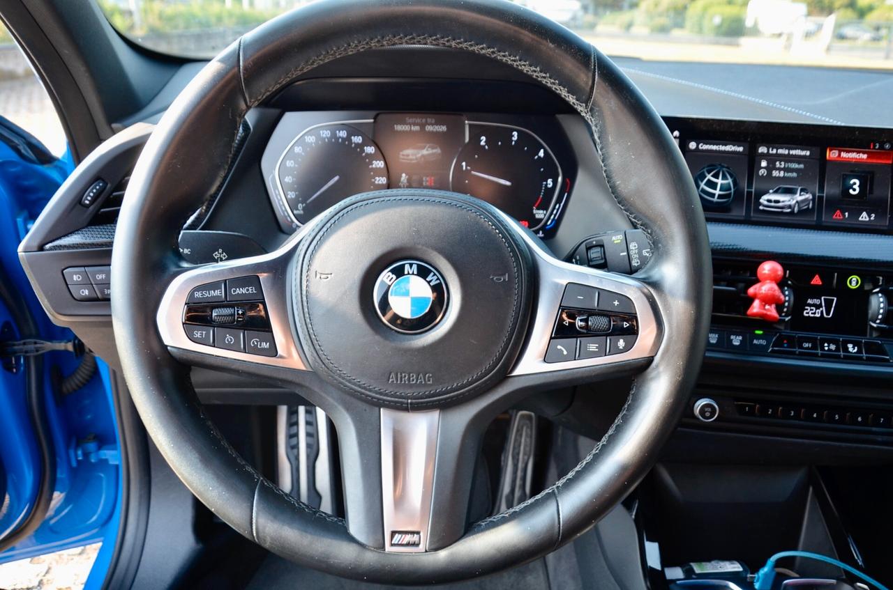 BMW 116d MSPORT 116cv AUTO, SERVICE BMW, UFF ITALIANA, FARI LED, NAVI, LUCI AMBIENTE, PERMUTE