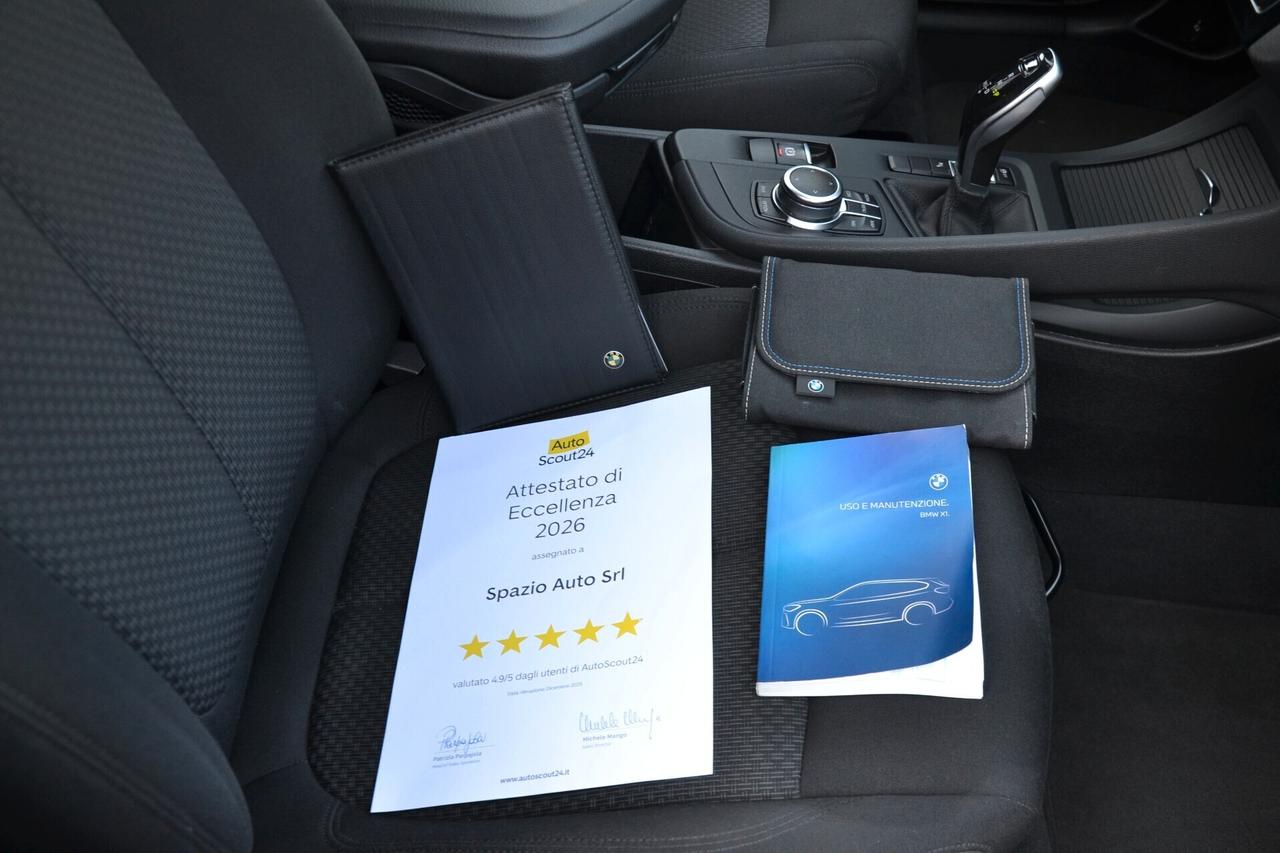Bmw X1 1.5D 116CV AUTOMATICA PREZZO SENZA VINCOLI UNIPRO' ITALIANA FATTURABILE GARANZIA 12M TAG