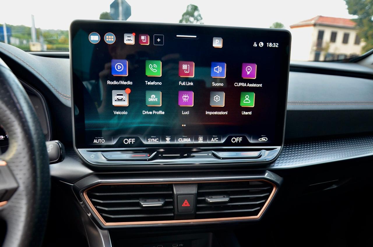 CUPRA FORMENTOR 1.5 MILD HYBRID 150cv DSG, GARANZIA CUPRA 3/2027, EURO 6E, UFF ITALIANA, SERVICE CUPRA, FULL LED, APPLE ANDROID, PERMUTE