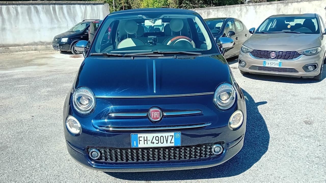 Fiat 500 cabrio “riva” 1.2 benz.-full opt-11/2016