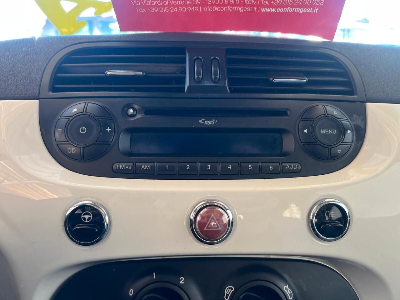 FIAT 500 1.2 BENZINA 70CV LOUNGE