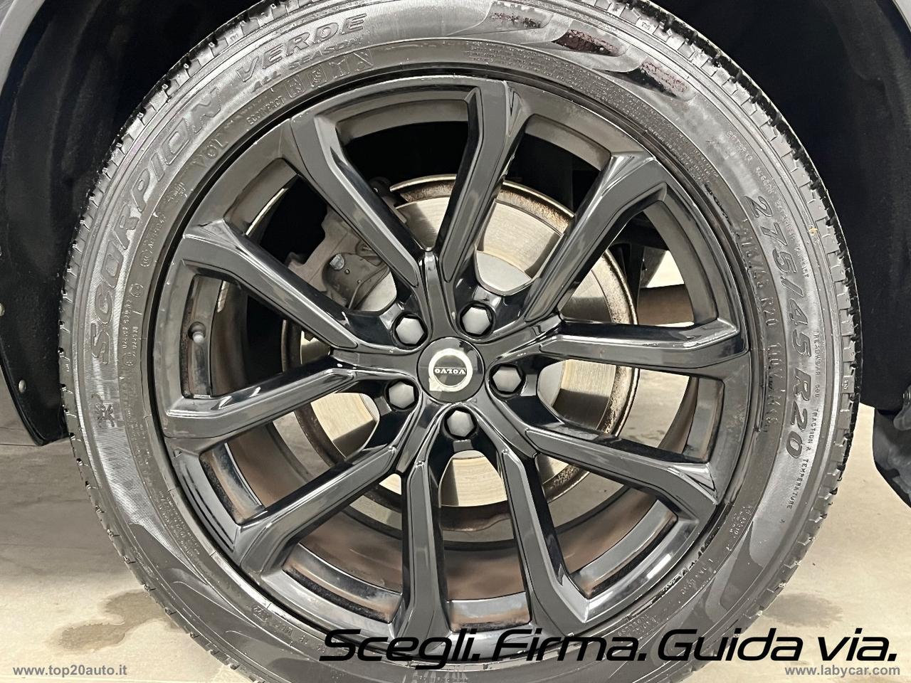 VOLVO XC90 D5 AWD Geartronic Inscription|TOTAL BLACK|PELLE TOTALE