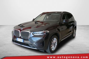 BMW X3 20D 190CV STEPTRONIC 48V X-DRIVE BUSINESS ADVANTEGE ( FARI LED ADATTIVI - PELLE - CLIMA TRIZONA - NAVI - MIRROR - PARK ASSISTANT - TELECAMERA POST. - CERCHI 18 )