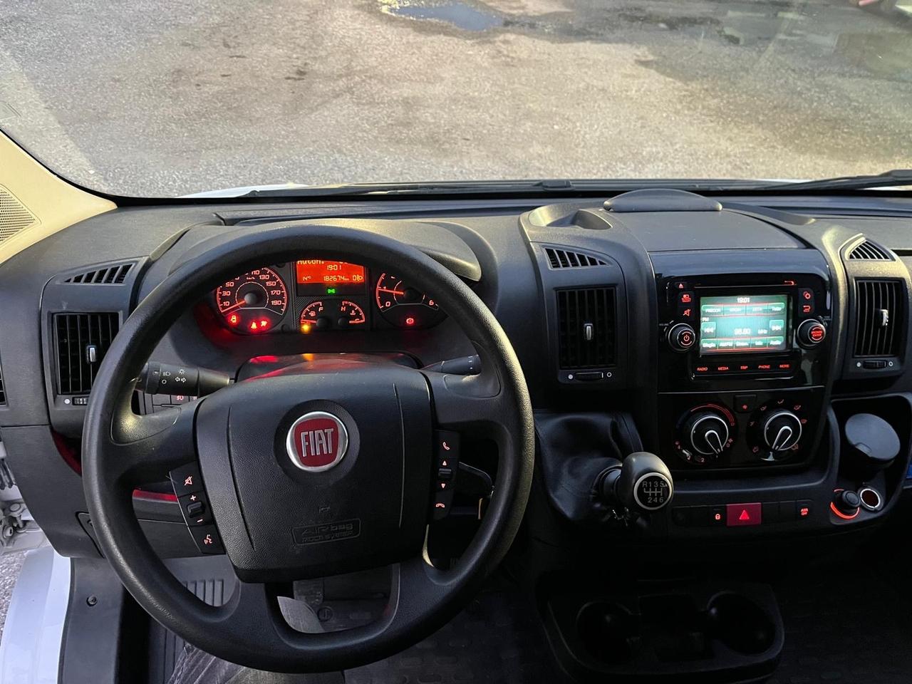 Fiat ducato max 23 -7 posti cassone F. Gru Fassi-2018