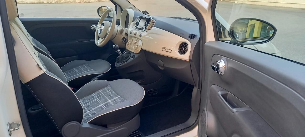 Fiat 500 Benzina cc. 1.242 Modello Lounge Euro 6/B SOLO 53.100 KM. Utilizzabile anche per i Neopatentati.