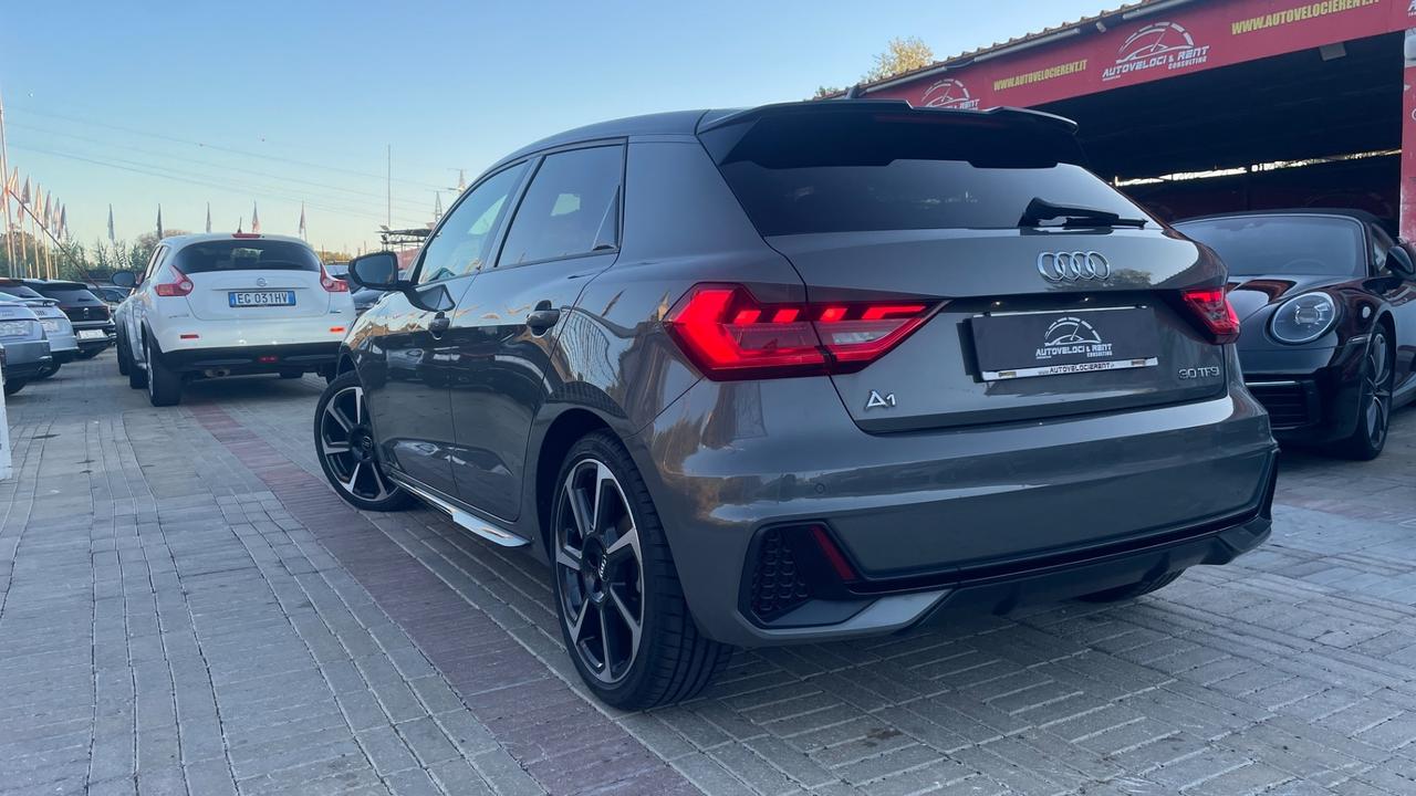 Audi A1 SPORTBACK| S-LINE| 116CV |LUCI AMBIENTE |RETROCAMERA |CERCHI 18'' | PELLE| PRONTA CONSEGNA|