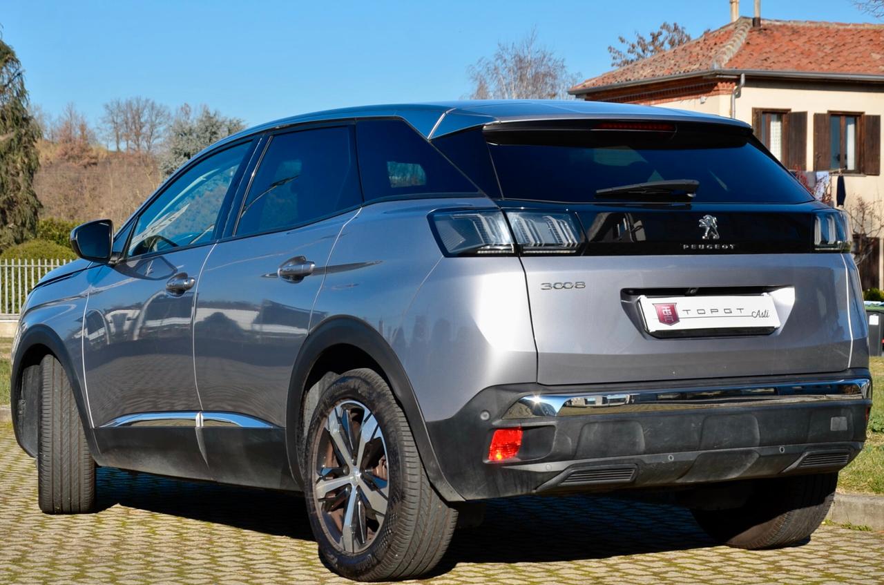 PEUGEOT 3008 1.5 BLUEHDI ALLURE PACK 131cv AUTO, UFF ITALIANA, FARI FULL LED, RETROCAMERA, PERMUTE