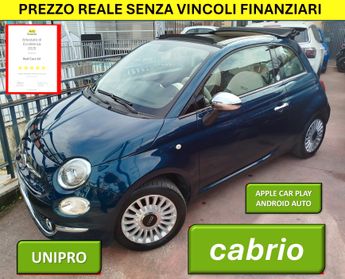 FIAT 500 CABRIO UNIPRO' * PREZZO VERO * QUADRO DIGITALE KM CERTI