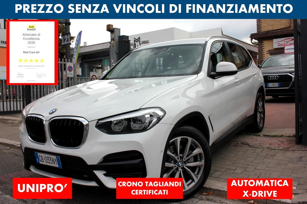 BMW X3 20D X-DRIVE 190CV AUTOMATICA *PREZZO VERO* UNIPRO