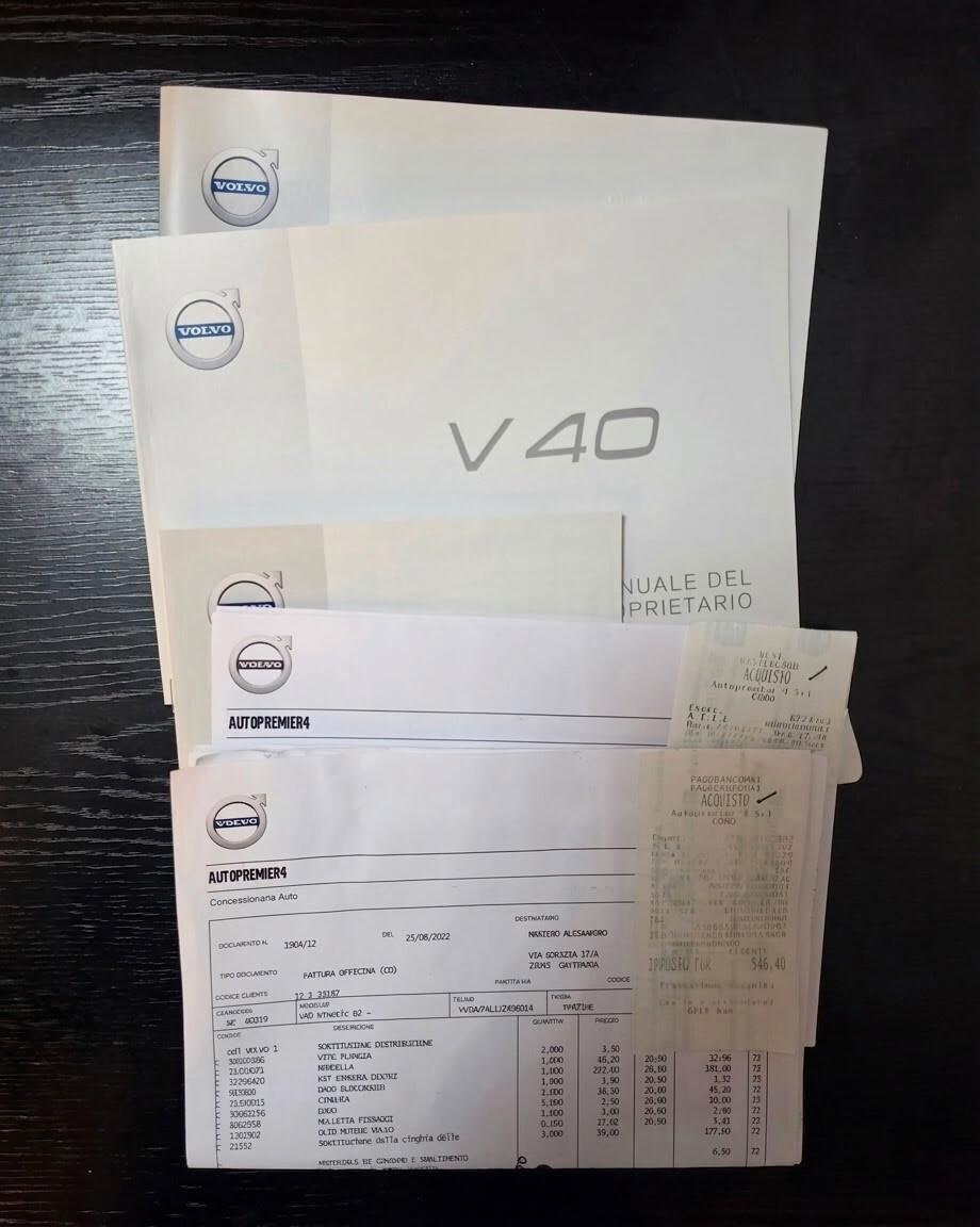 Volvo V40 D2 inscription