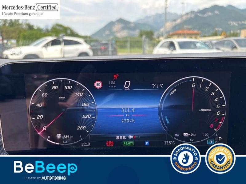 Mercedes-Benz Classe A A 250 E PHEV PROGRESSIVE ADVANCED AUTO