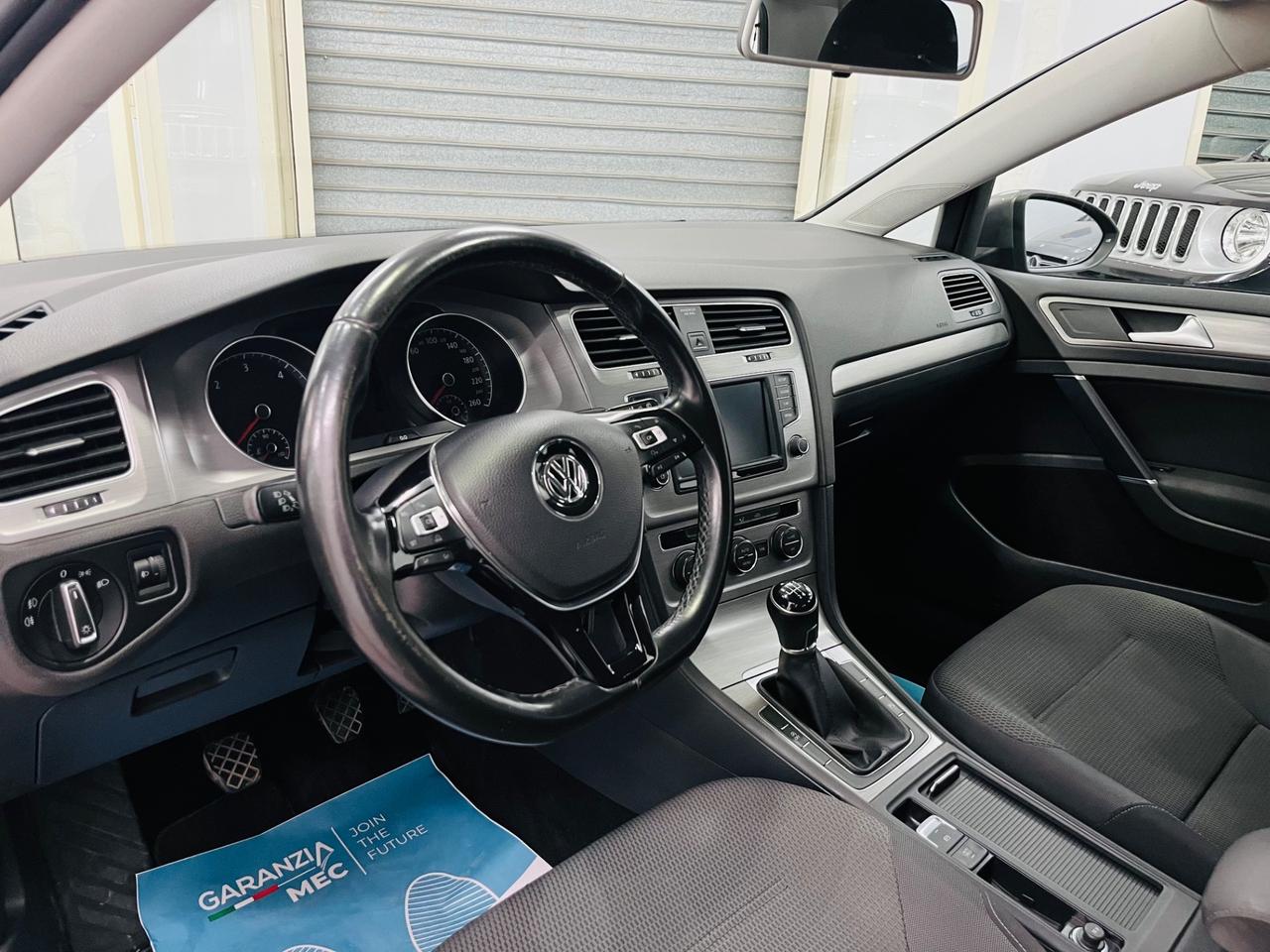 Volkswagen Golf 7 1.6 TDI 110 CV anno 2017 italiana