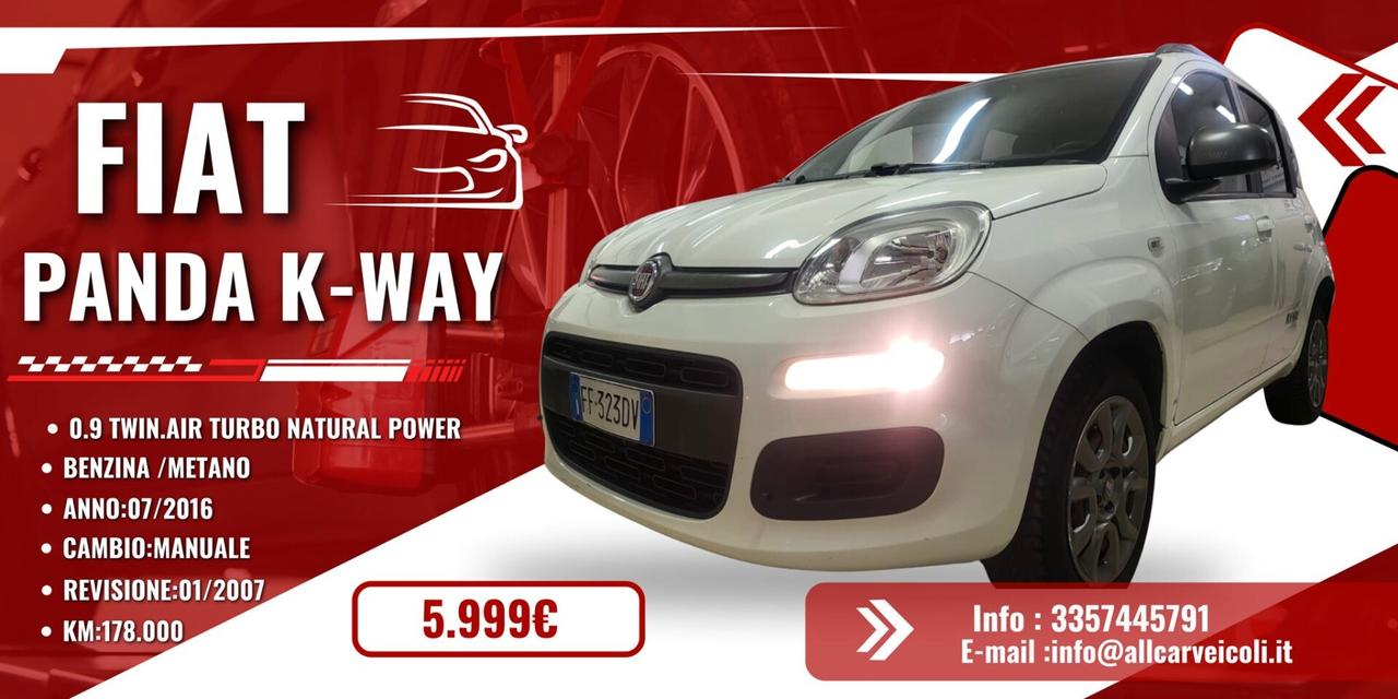 Fiat Panda 0.9 TwinAir Turbo Natural Power K-way