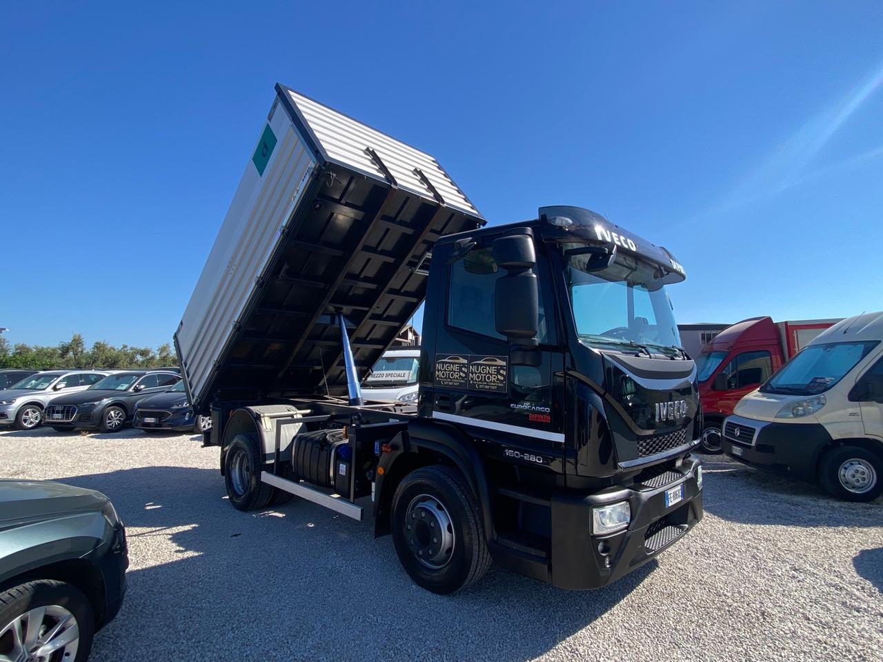 IVECO 160-280 E EURO CARCO RIBALTABILE TRILATERALE TETTO GEMELLATO SOVRASPONDATO IVA