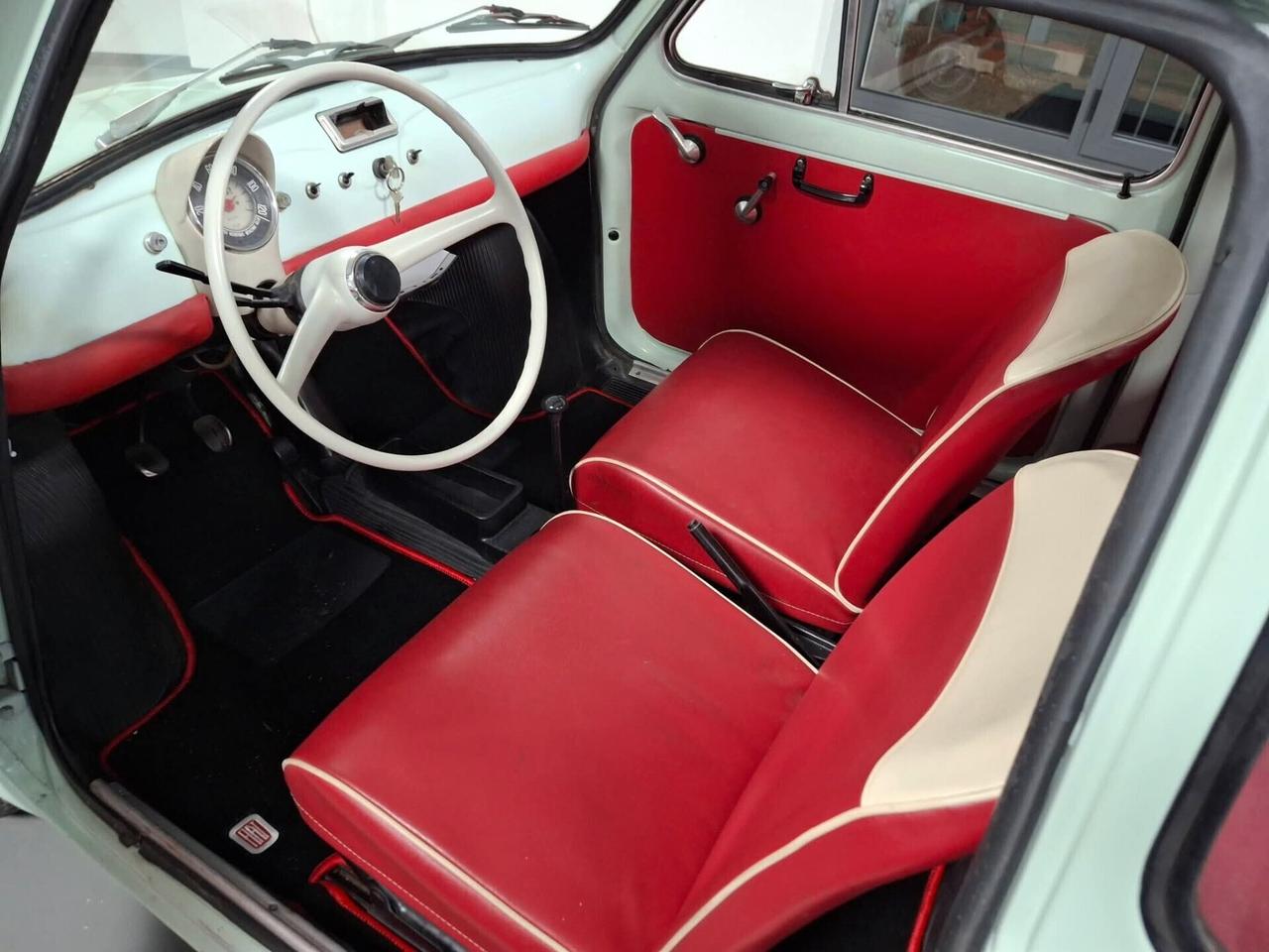 Fiat 500F uniproprietario Libretto e targhe originali