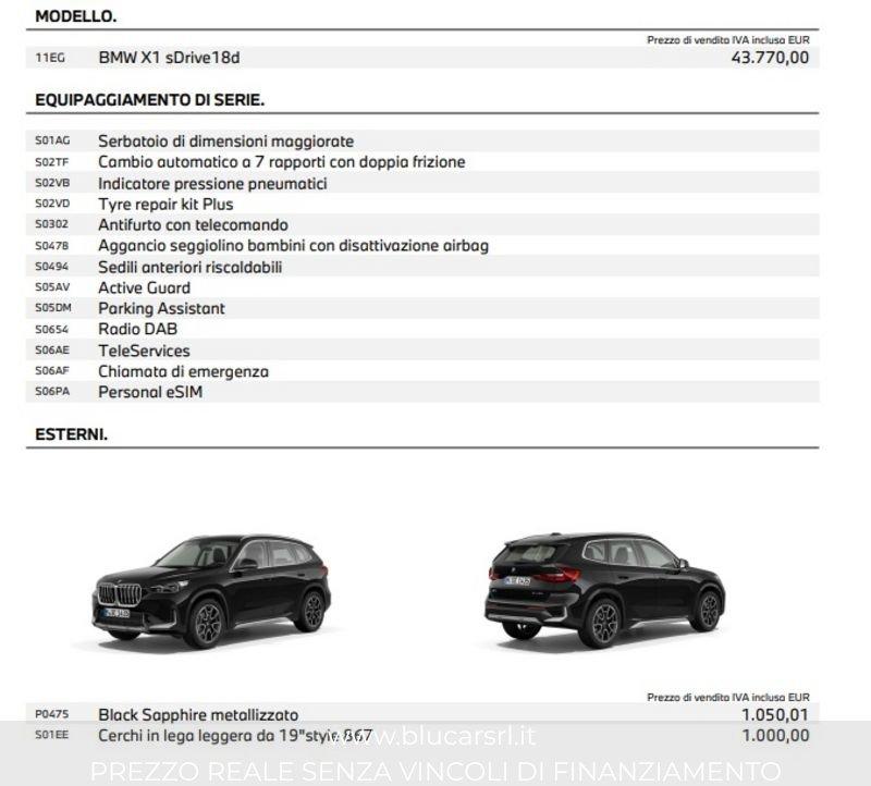BMW X1 sDrive 18d X-Line DCT