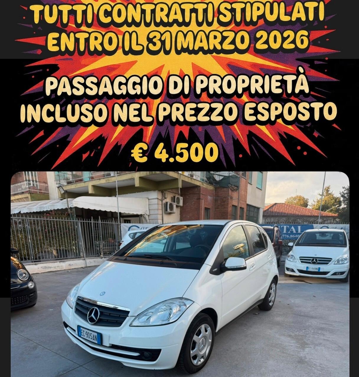 A160 2.0 DIESEL 82CV 04.2010 183.000KM-OK NEOPATENTATI