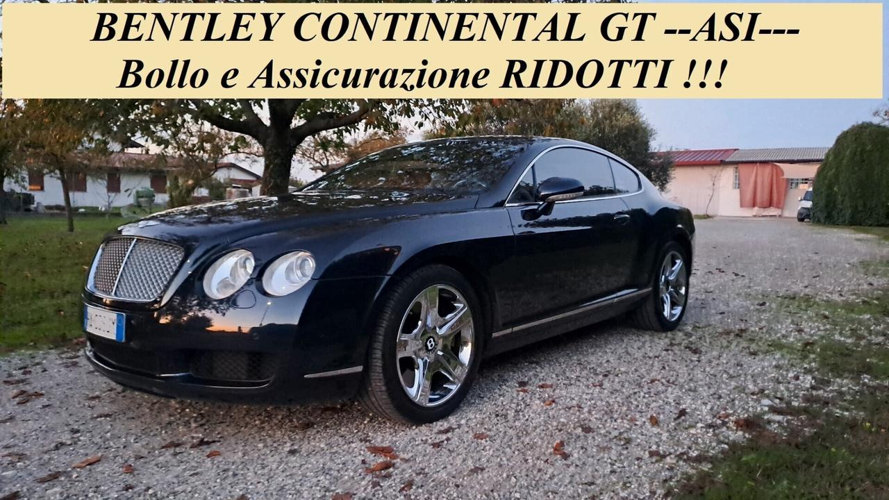 Bentley Continental GT --ASI---BOLLO E ASSICURAZIONE RIDOTTI