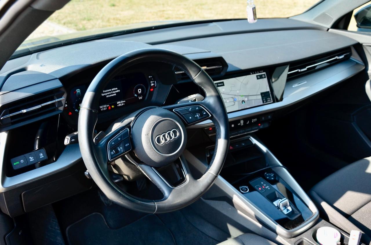 AUDI A3 SPORTBACK 40 1.4 TFSI-E PLUG-IN S-LINE EDITION 204cv S-TRONIC, GARANZIA AUDI 2/29, UFF ITALIANA, EURO 6D, TRATTAMENTO NANO, FULL LED, HI-FI PREMIUM, APPLE ANDROID, PERMUTE