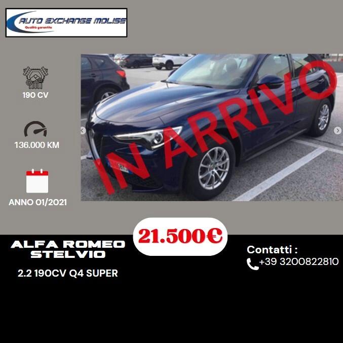 Alfa Romeo Stelvio 2.2 Turbodiesel 190 CV AT8 Q4 Ti