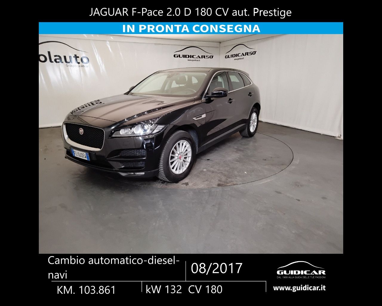 JAGUAR F-Pace (X761) F-Pace 2.0 D 180 CV aut. Prestige