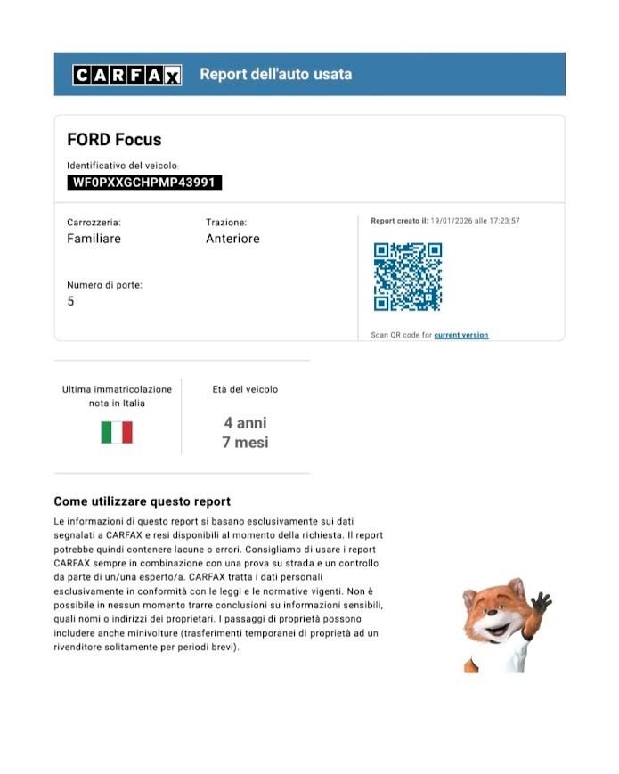 Ford Focus 1.5 EcoBlue 120 CV SW Business