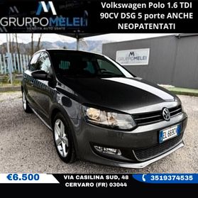 VW Polo 1.6 TDI 90CV AUTOMATICA DSG ANCHE NEOPATENTATI