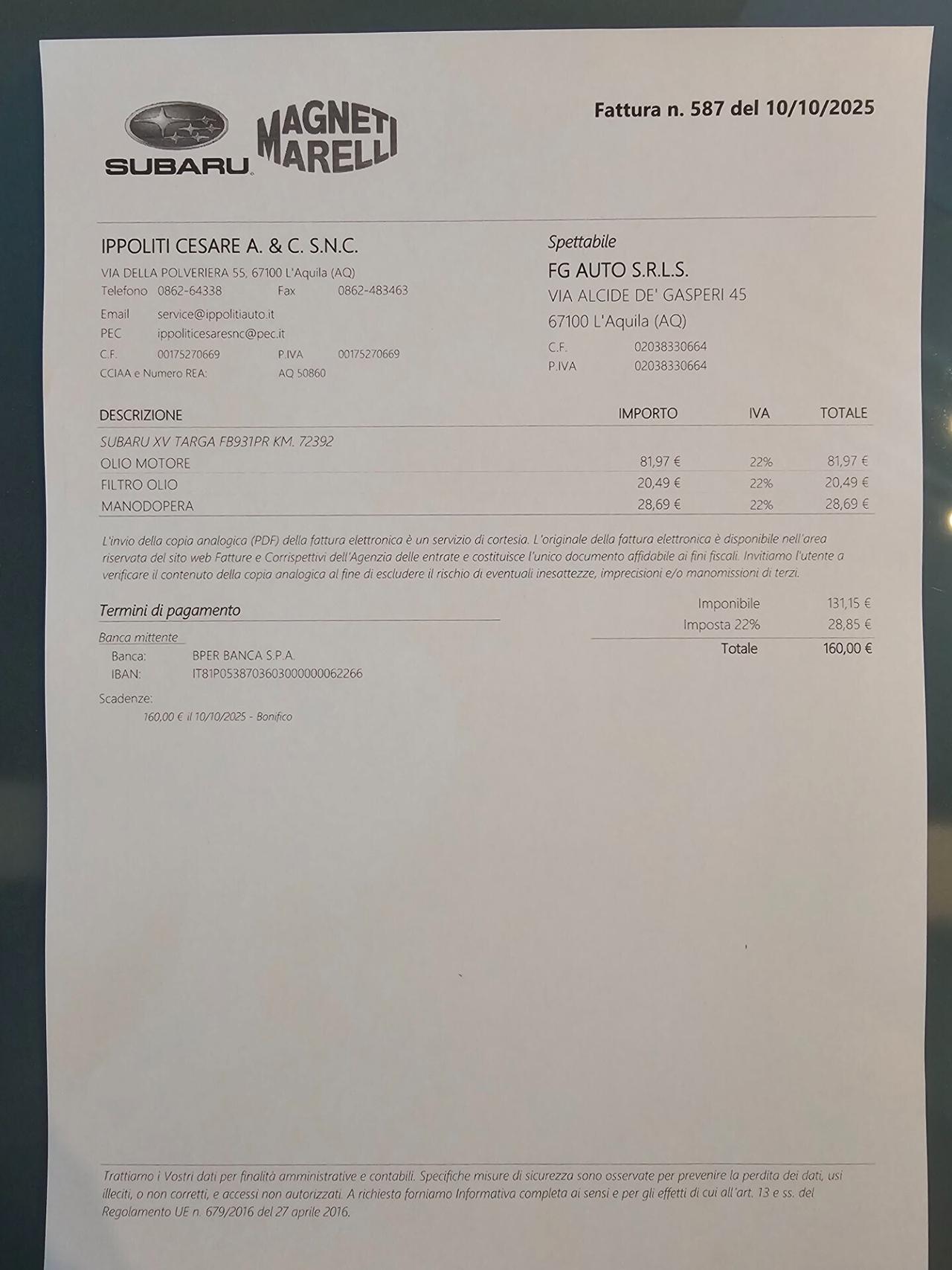 Subaru XV 2.0D Unlimited