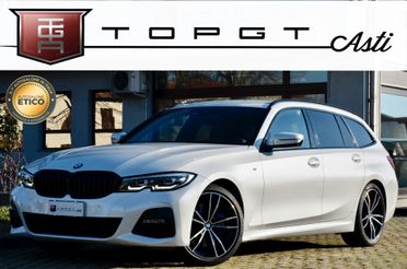 BMW 330d TOURING XDRIVE MSPORT 265cv AUTO, GARANZIA BMW, UFF ITALIANA, SERVICE BMW, EURO 6D, M BRAKES, FARI LED, RETROCAMERA 360°, PELLE, 19", PERMUTE