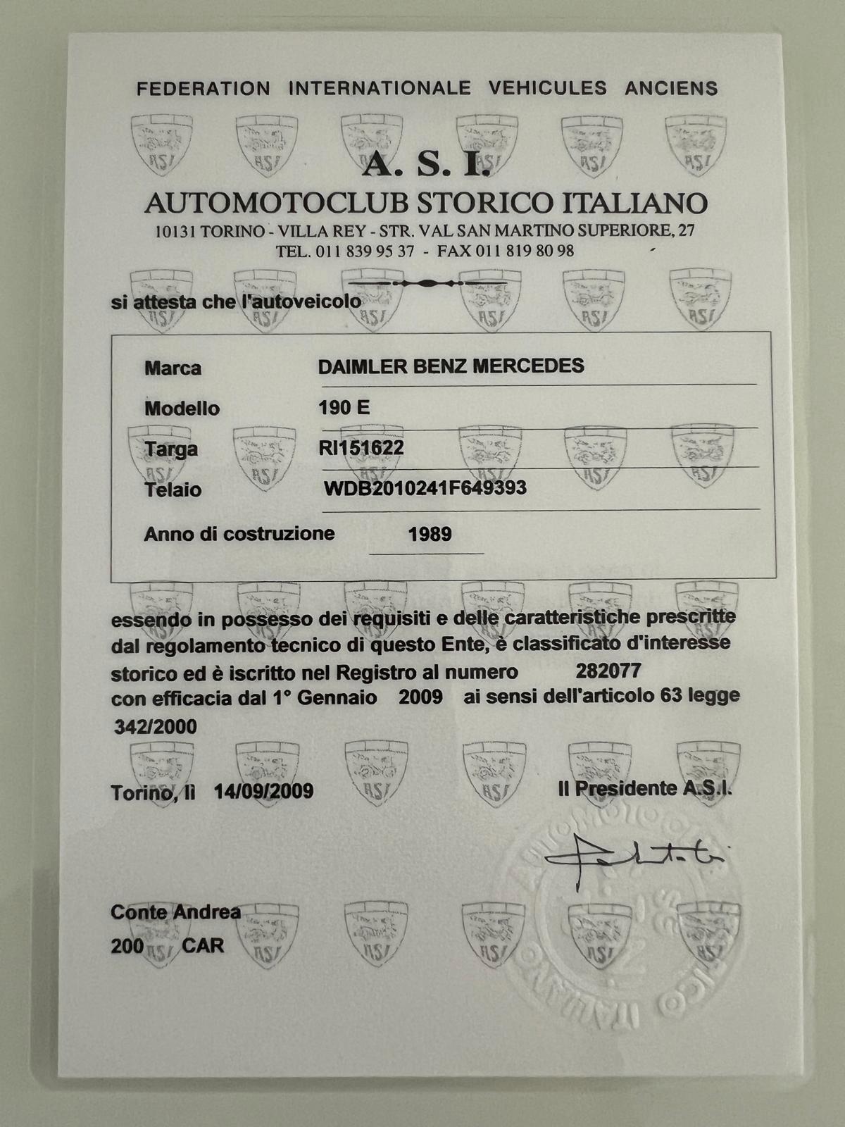 Mercedes-benz 190 2.0 E