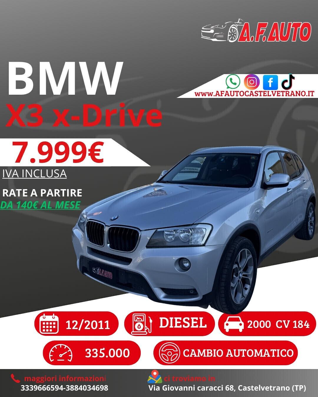 Bmw X3 xDrive20d