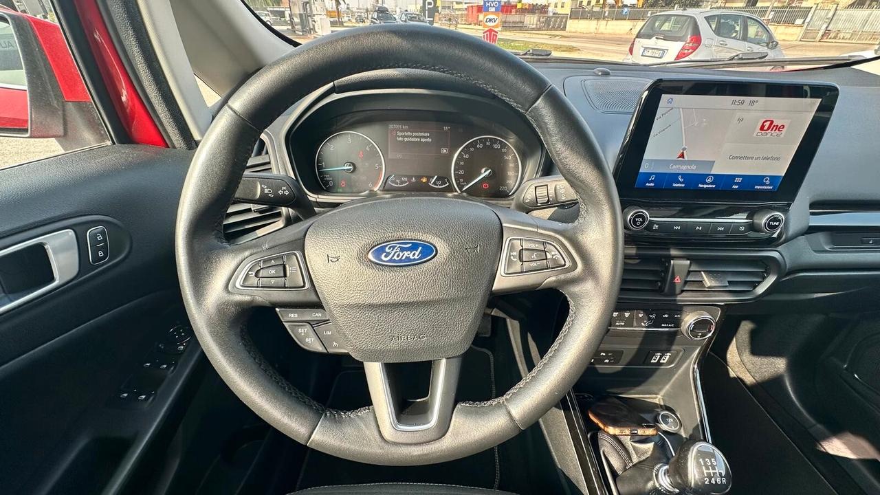 Ford EcoSport 1.5 Ecoblue 100 CV Start&Stop Titanium KM CERTIFICATI-UNICO PROPRIETARIO