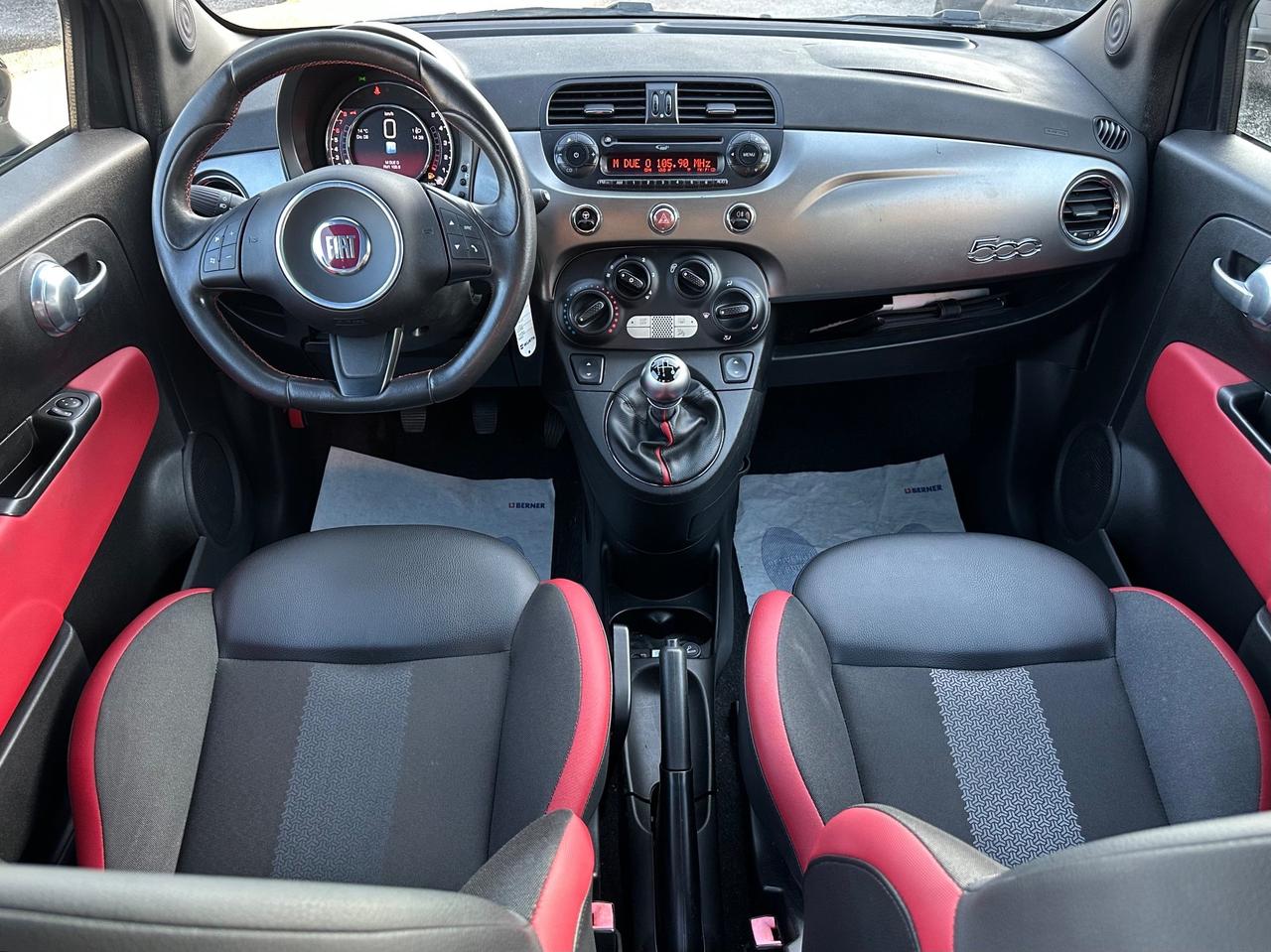 Fiat 500 1.2 sport pelle led cockpit total black