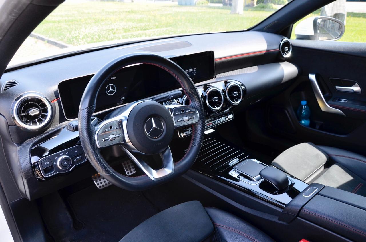 MERCEDES-BENZ A 180d PREMIUM AMG 116cv AUTO, UFF ITALIANA, EURO 6D, RETROCAMERA, FARI LED, PERMUTE