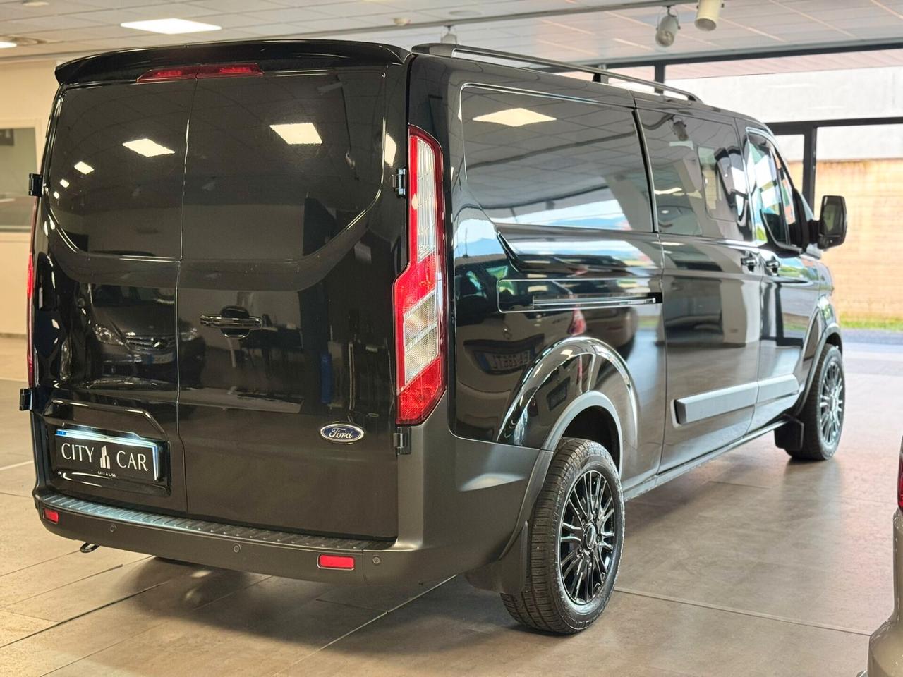 Ford Transit Custom 340 2.0 EcoBlue 131CV PL-DC 6 POSTI TOTAL BLACK