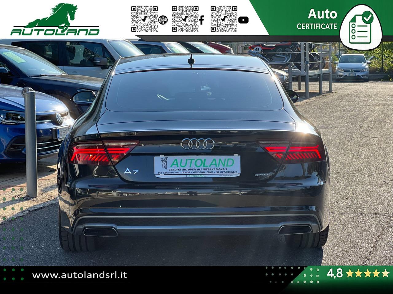 Audi A7 Sportback 3.0 tdi quattro 272cv S-Line ACC - 20" - Frecce Dinamiche