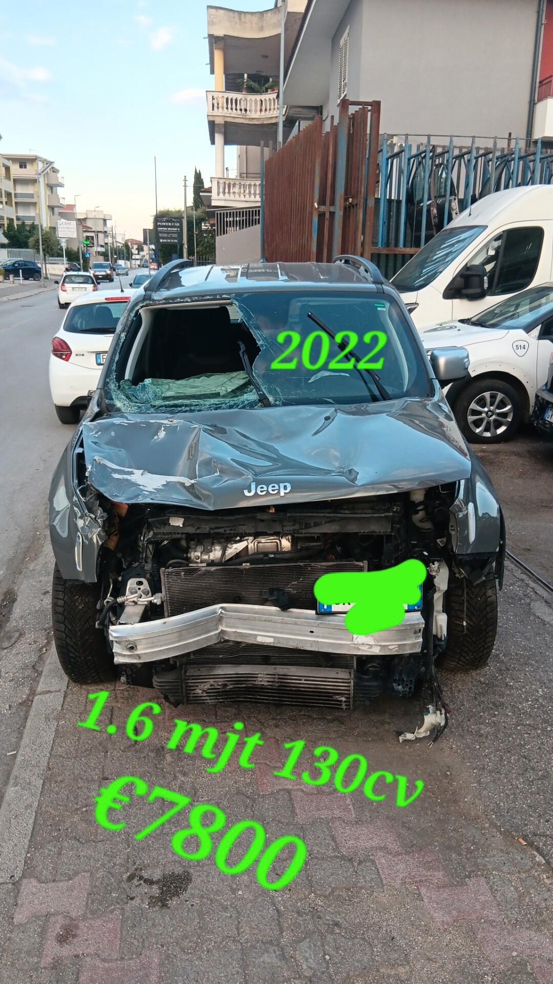 Jeep Renegade limited incidentata sinistrata mondialcars