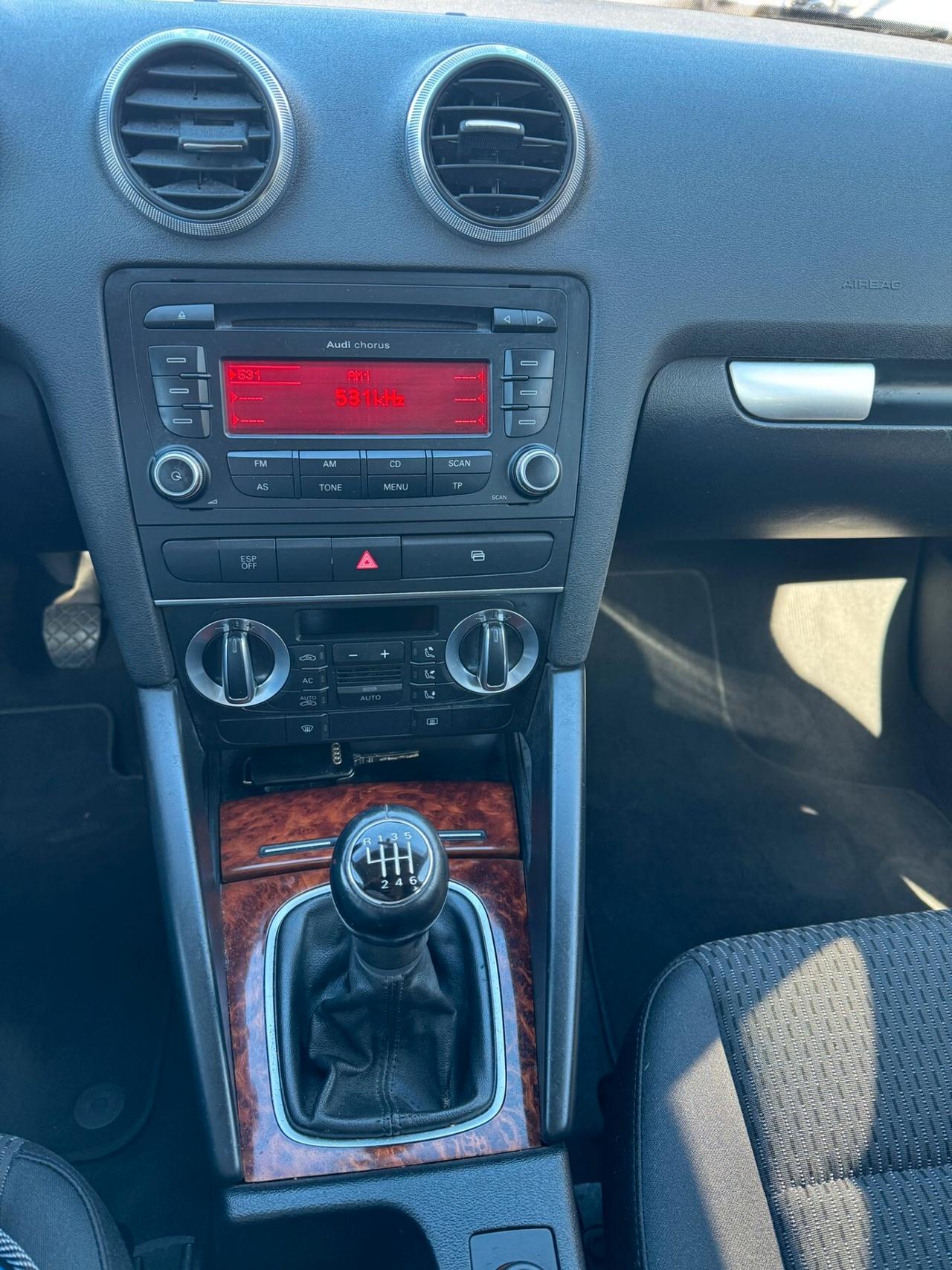 Audi A3 2009 Sportback 1.8 tfsi Ambition