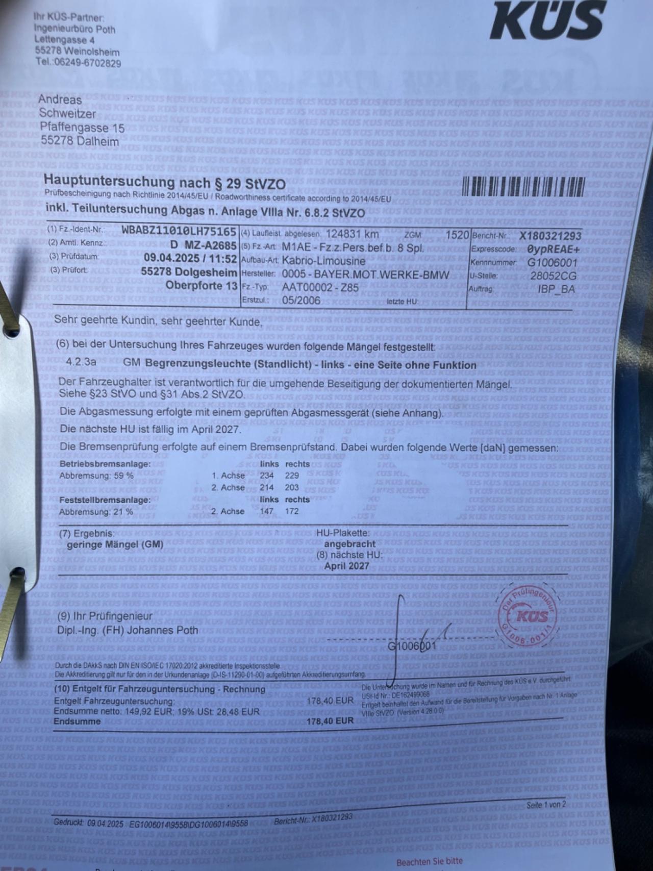 Bmw Z4 2.0i cat Roadster - Tagliandi Certificati