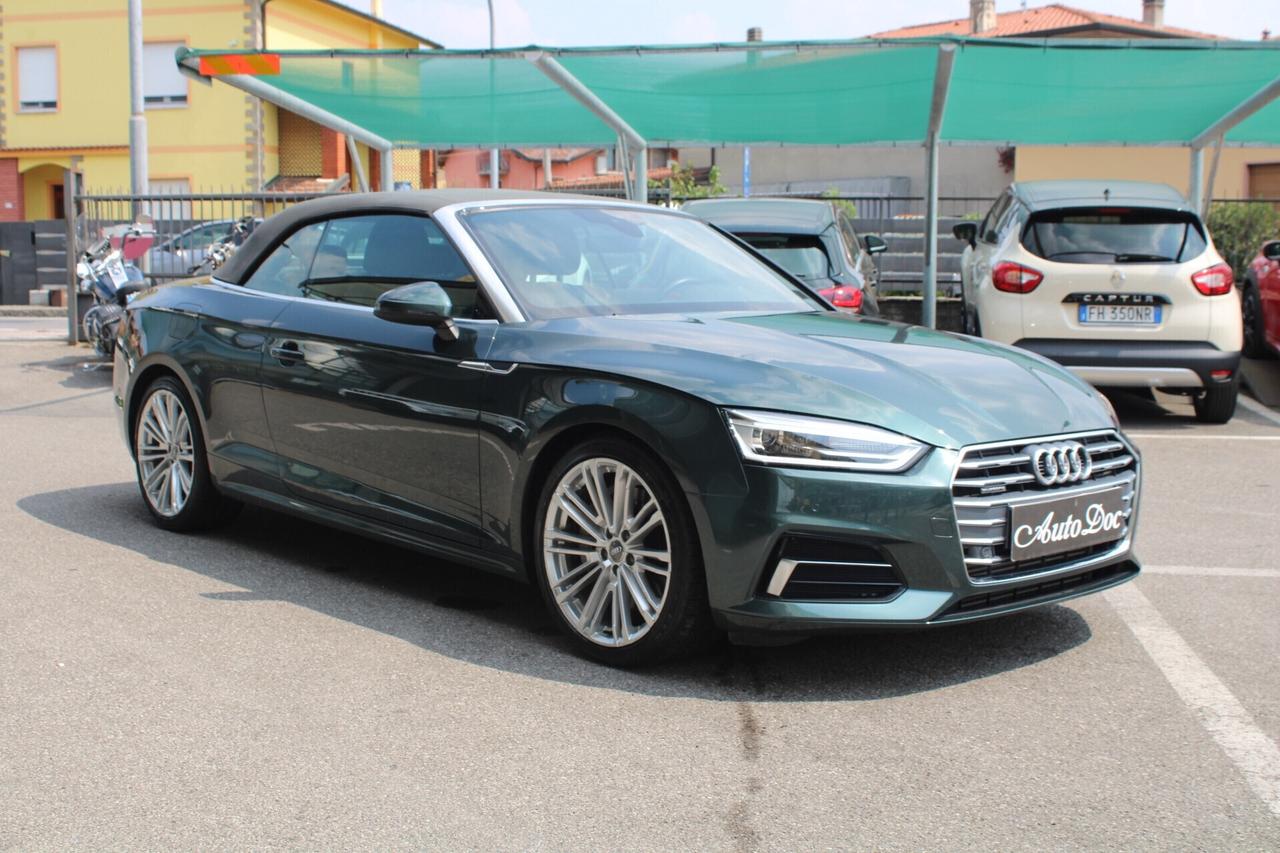 Audi A5 Cabrio 50 TDI tiptronic quattro edition Sport 4x4 PADDLE AL VOLANTE INTERNI IN PELLE