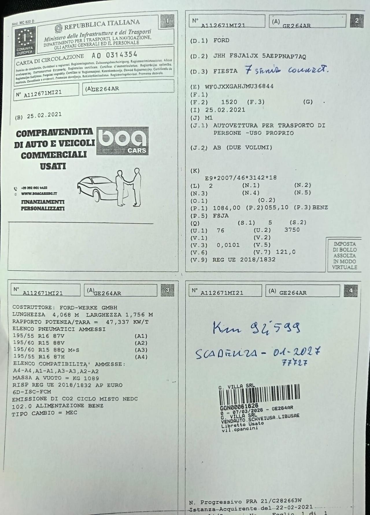 Ford Fiesta 55kW 2021