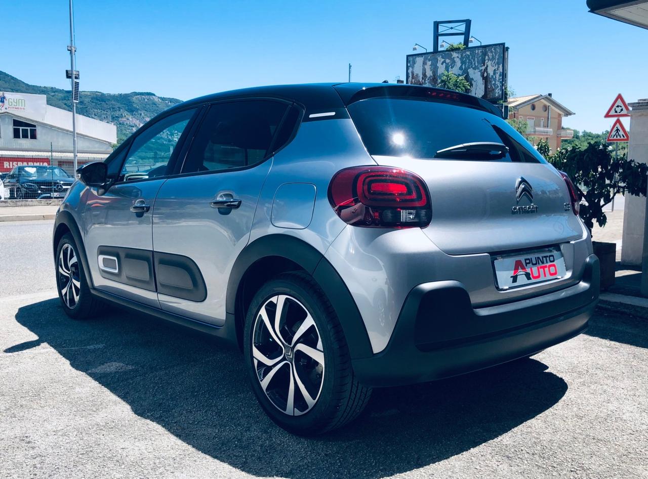 Citroen C31.2 110 CV TETTO NERO Shine -telecam-