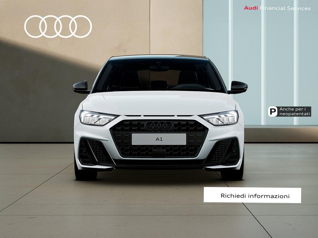 Audi A1 sportback 30 1.0 tfsi identity black 116cv s-tronic