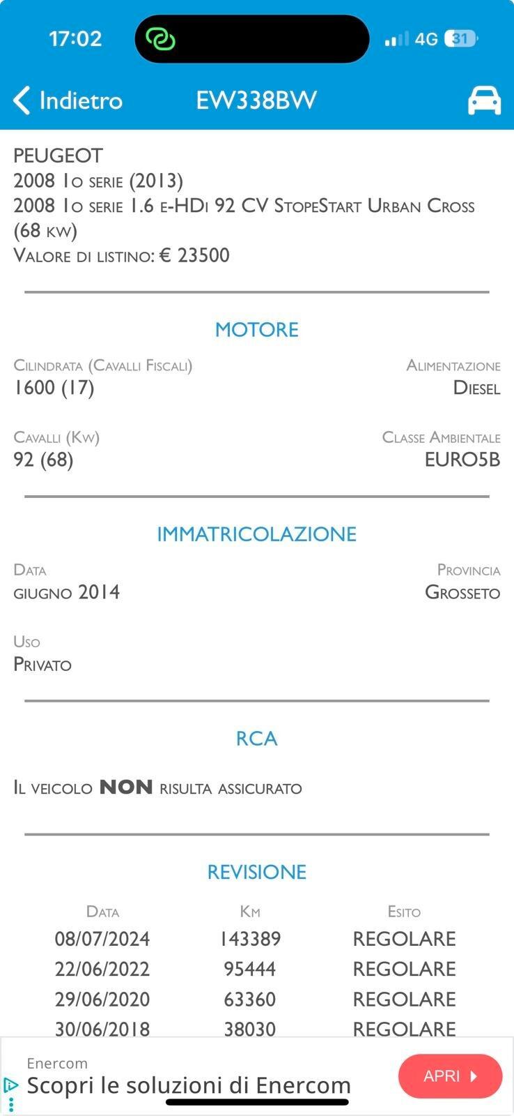 Peugeot 2008 12 MESI DI GARANZIA COMPLETA!!!