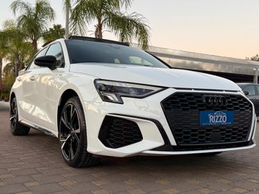 AUDI A3 SPB 35TDI 150CV S LINE TRONIC TETTO AMBIENT IDENTITY BLACK 12/2022