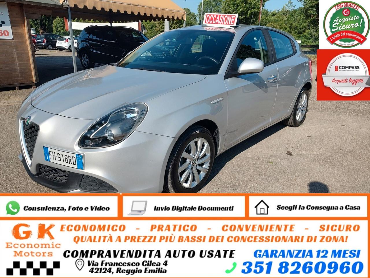 Alfa Romeo Giulietta 1.6 JTDm 120 CV Super, OK NEOPATENTATI, GARANZIA L.12 MESI