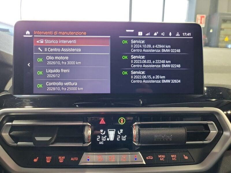 BMW X3 xDrive 20d 190cv Automatica MH48V con Gancio Traino