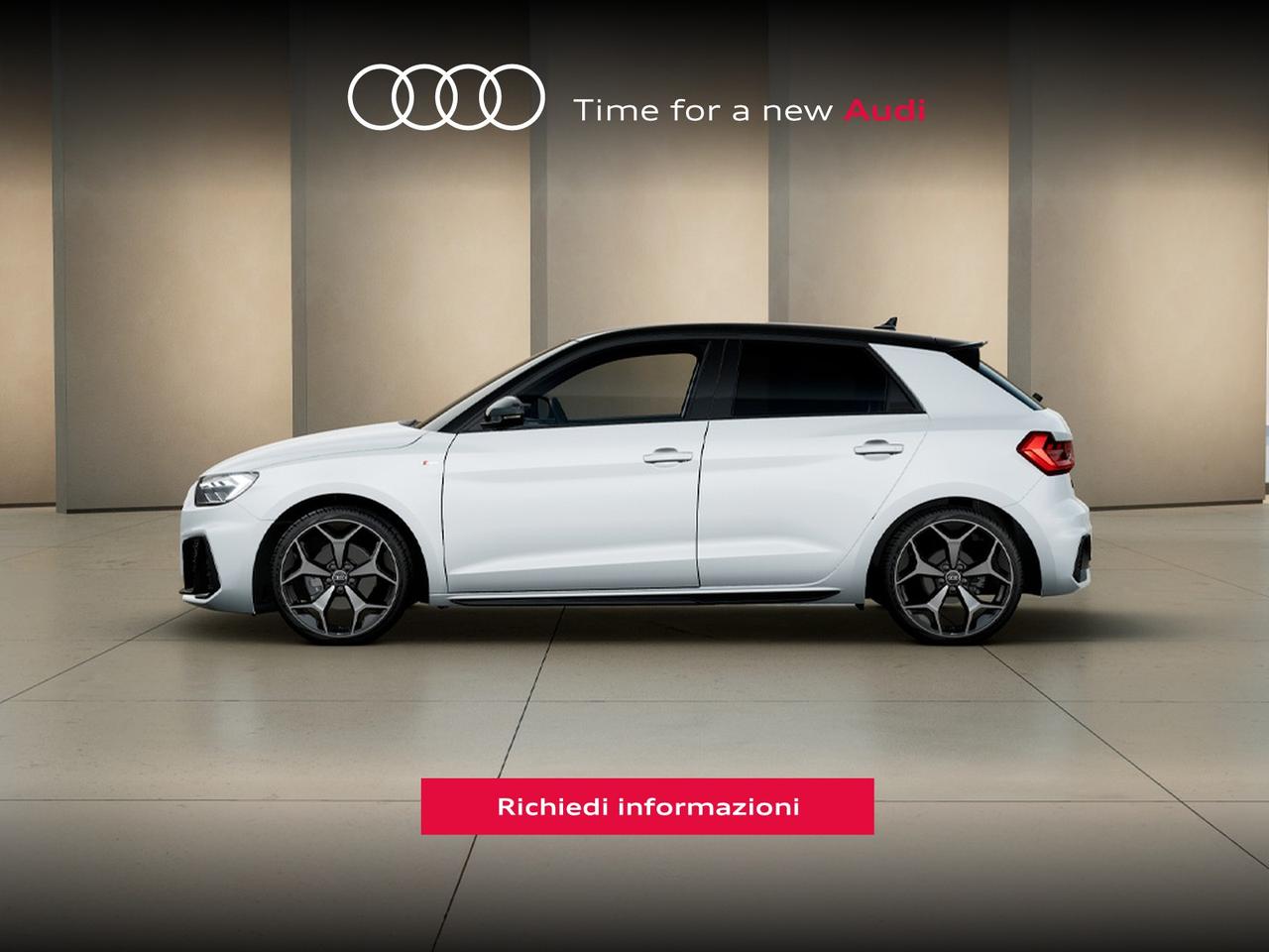 Audi A1 sportback 30 1.0 tfsi identity black 116cv s-tronic