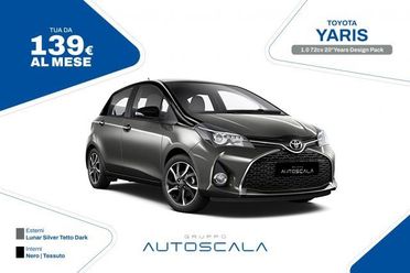 TOYOTA Yaris 1.0 72cv 20°Years Design Pack