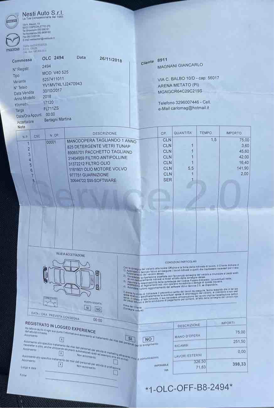 VOLVO V40 - D2 INSCRIPTION